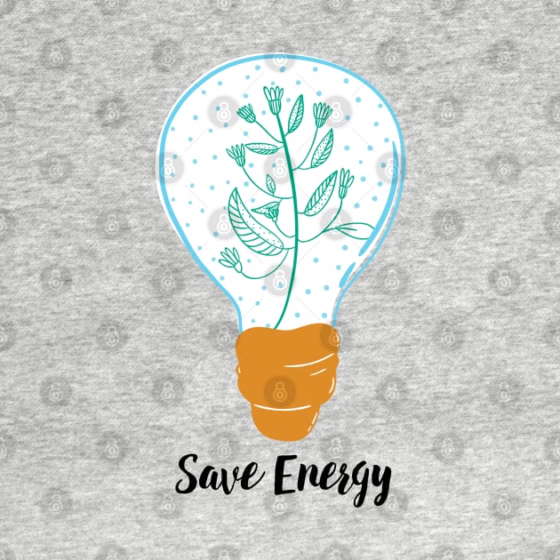 Save Energy Earth Day in Green by hwprintsco